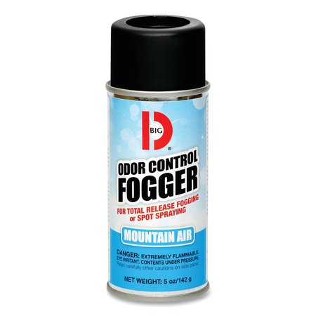 BIG D Odor Control Fogger, Mountain Air Scent, 5 oz Aerosol, PK12 034400